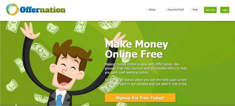 How to make money online e how to get free referrals with Offer Nation