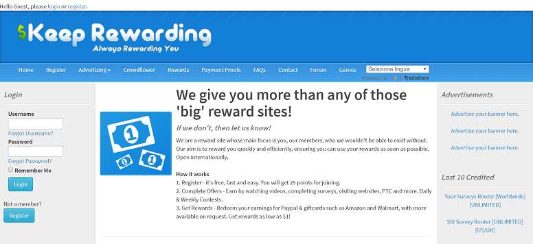 Come guadagnare online e trovare referrals diretti grati con Keep Rewarding