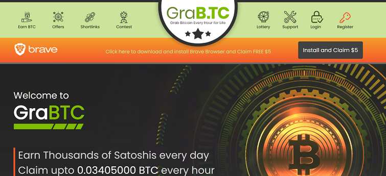 How to make money online e how to get free referrals with Grabtc