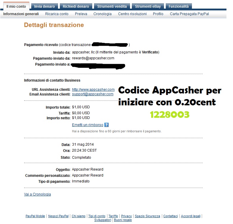 Payment 28 for Appcasher