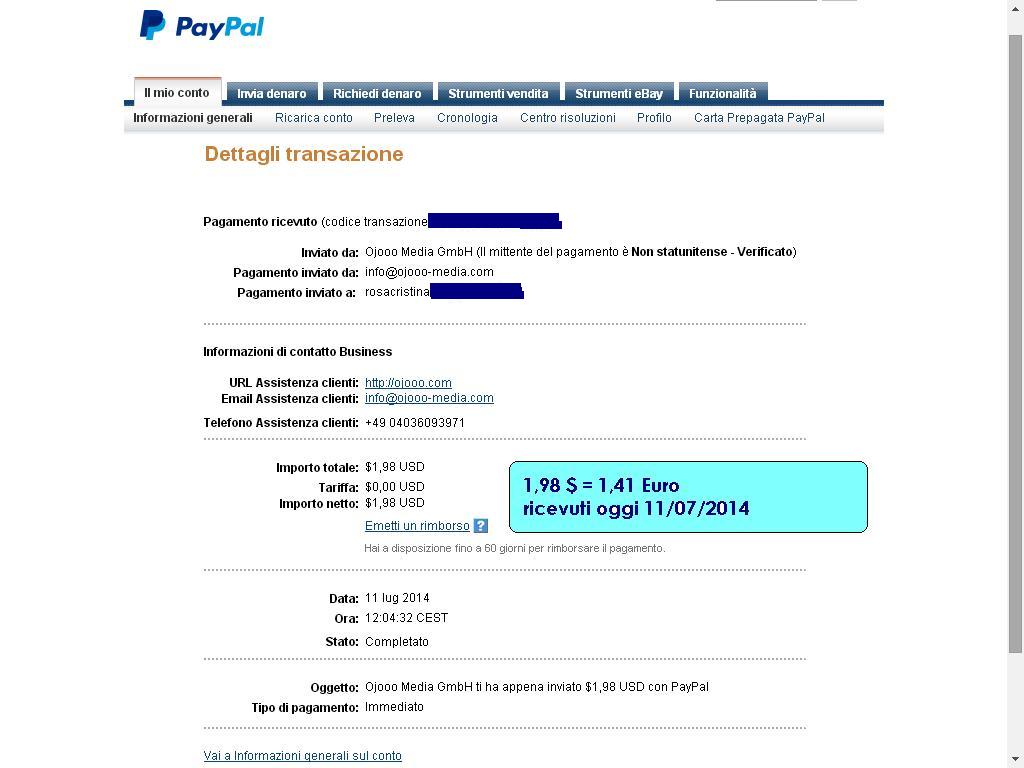 Pagamento 29 per Ojooo
