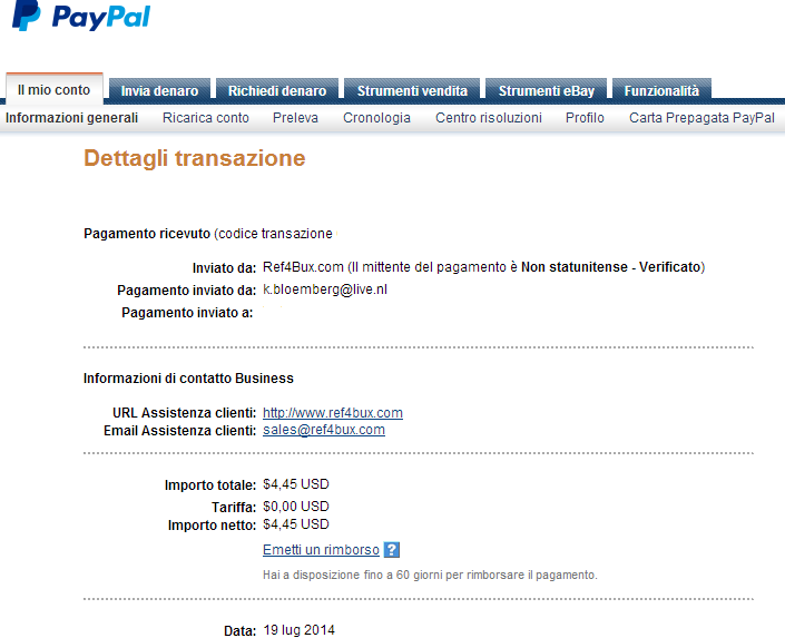 Pagamento 6 per Ref4bux