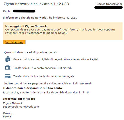 Payment 4 for Twickerz