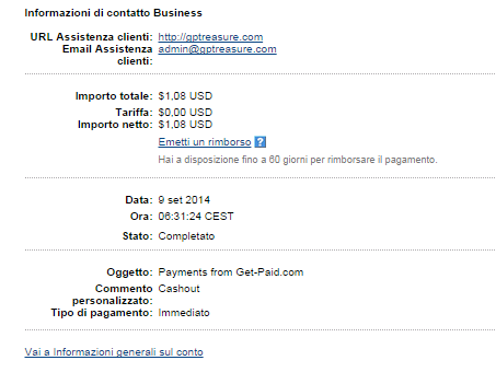 Payment 21 for Getpaid