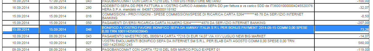 Pagamento 1 per Amway