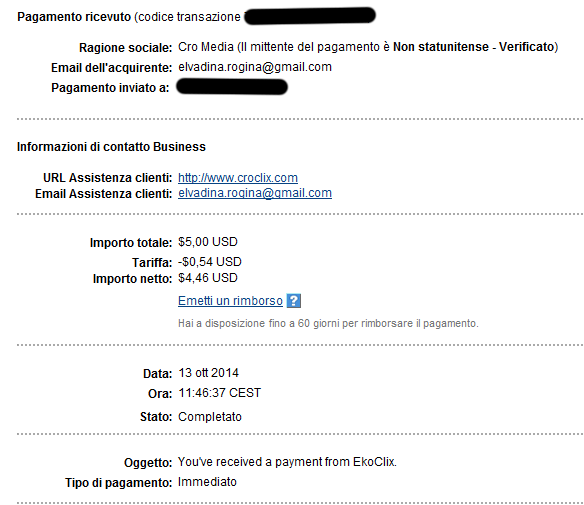 Payment 2 for Ekoclix