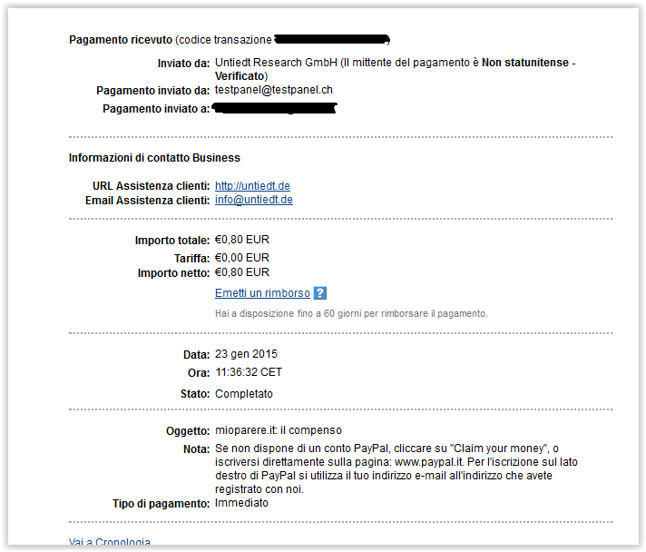 Payment 24 for Mioparere