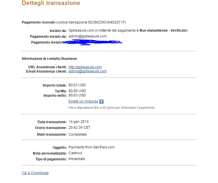 Pagamento 32 per Getpaid