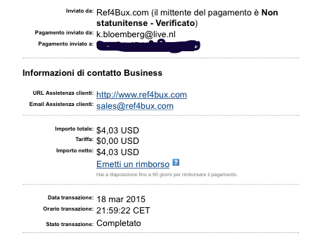 Pagamento 12 per Ref4bux