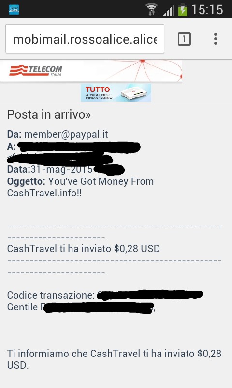 Pagamento 12 per Cashtravel