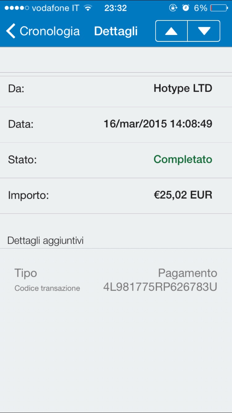 Payment 4 for Melascrivi