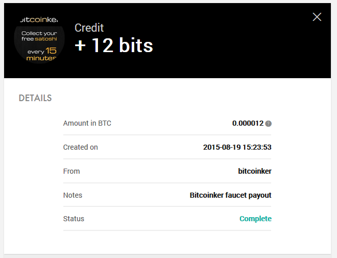 Payment 5 for Bitcoinker