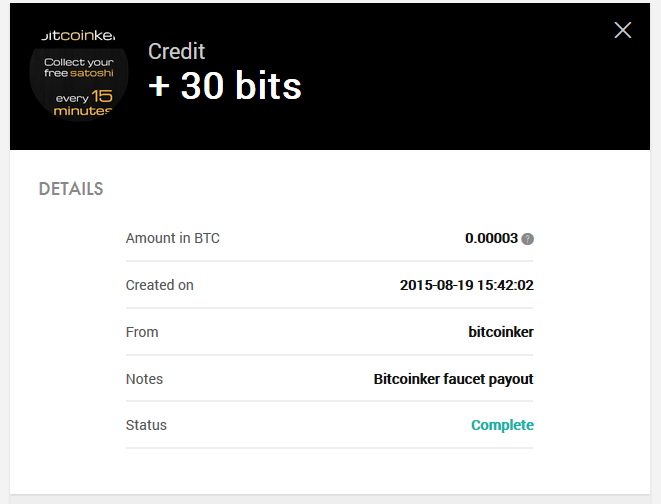 Payment 8 for Bitcoinker