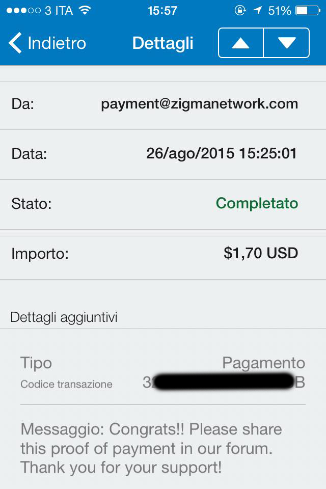 Payment 13 for Twickerz