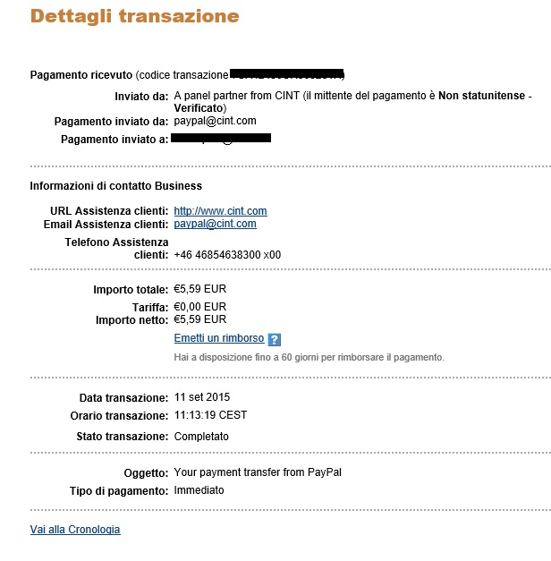 Payment 4 for Triaba