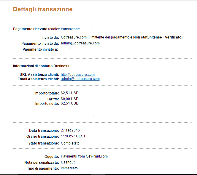 Pagamento 36 per Getpaid