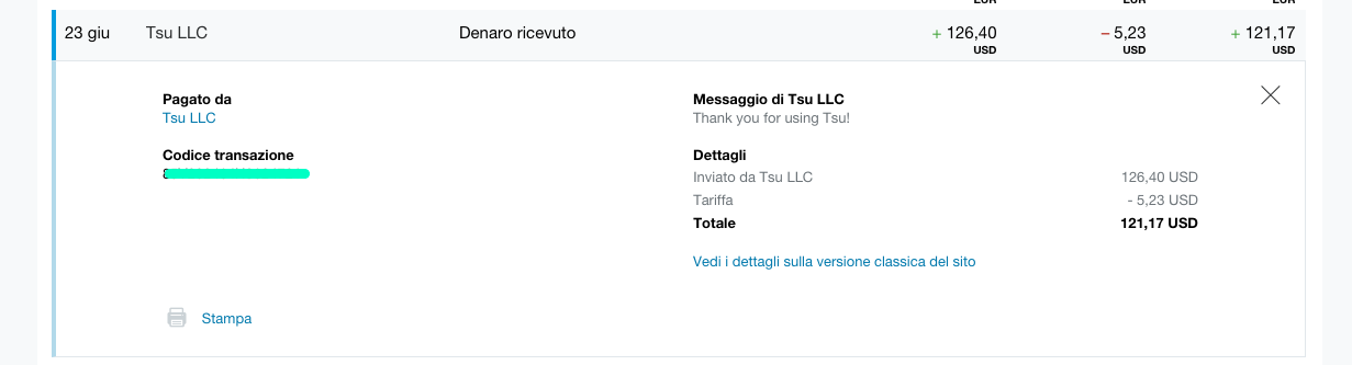 Payment 2 for Tsu