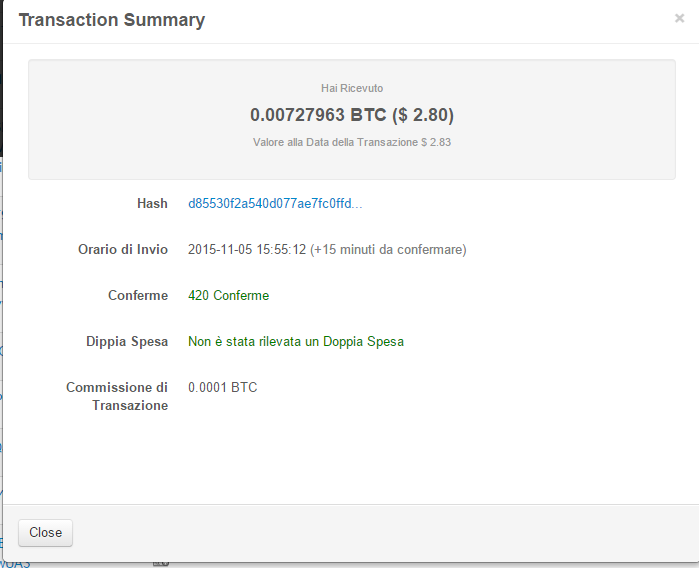 Payment 4 for Genesis Mining