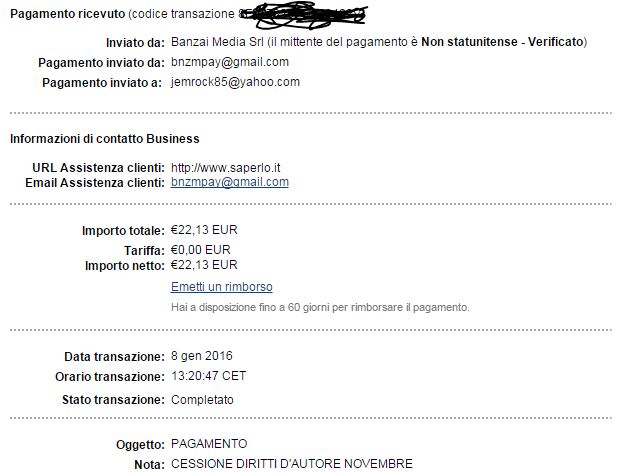 Payment 13 for O2o