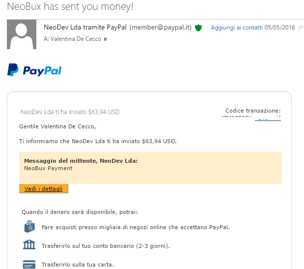 Payment 377 for Neobux