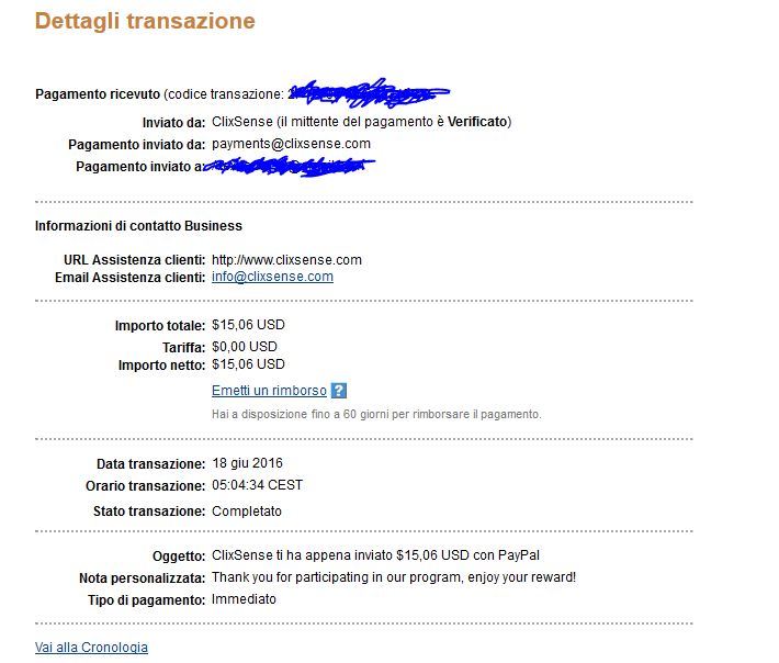Payment 1478 for Ysense