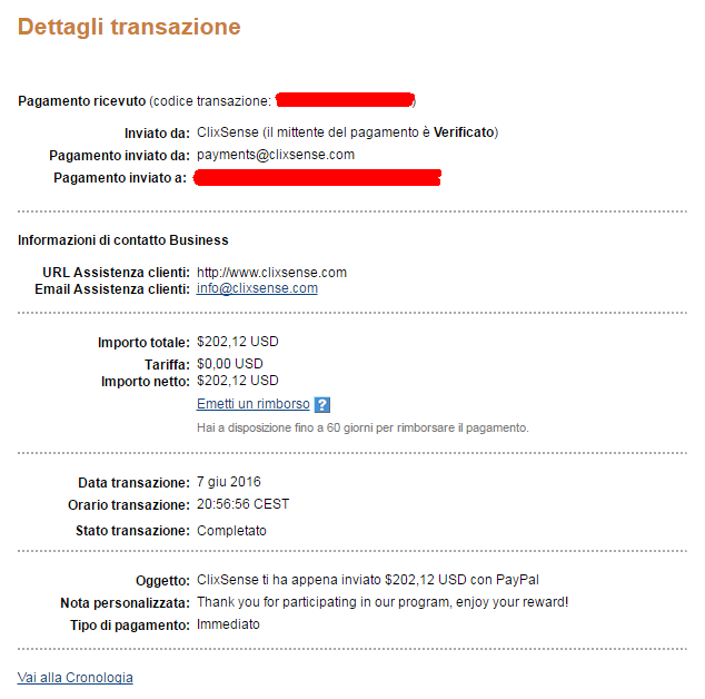 Payment 1518 for Ysense