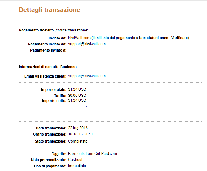 Pagamento 37 per Getpaid