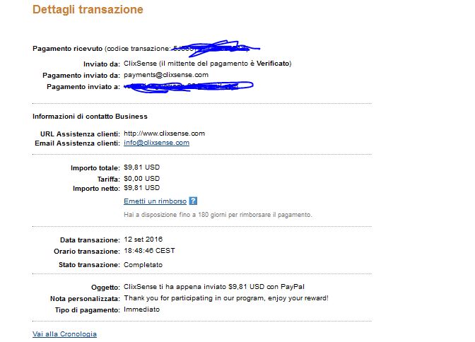 Payment 1674 for Ysense