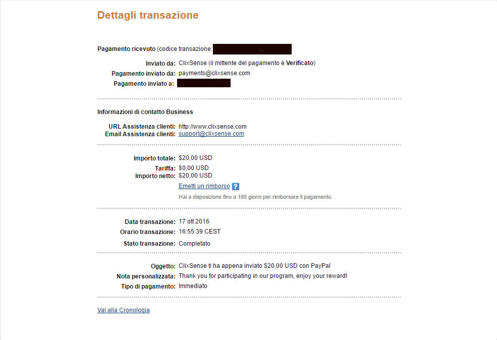 Payment 1795 for Ysense
