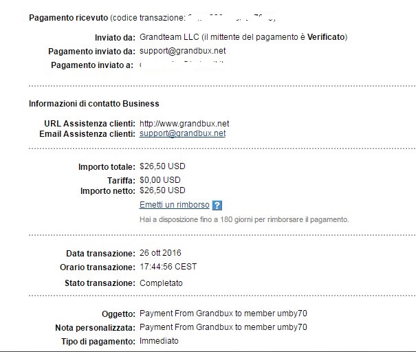 Payment 57 for Grandbux