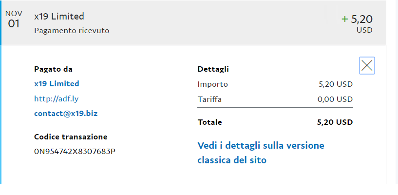 Payment 28 for Adfly