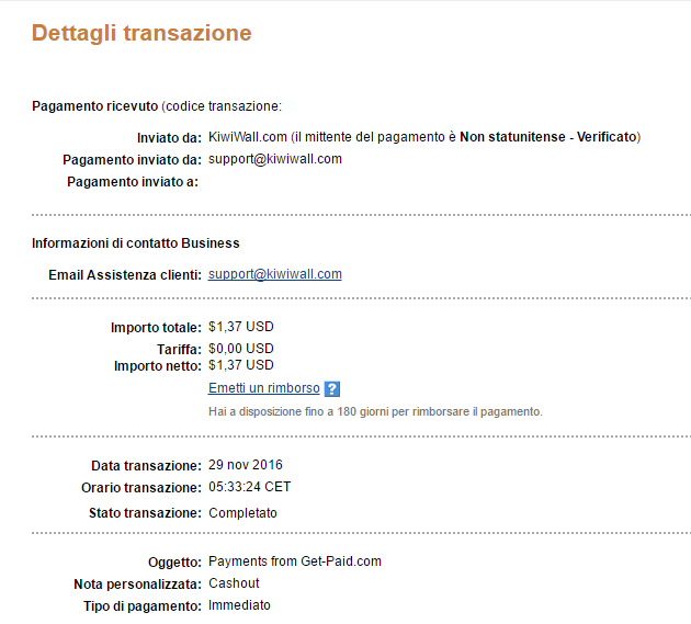 Payment 41 for Getpaid