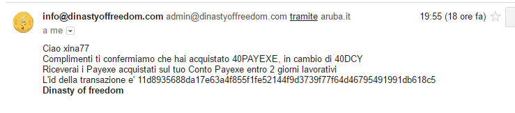 Payment 31 for Dinasty Of Freedom