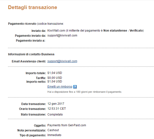 Pagamento 42 per Getpaid