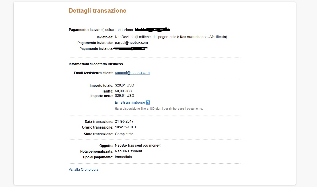 Payment 530 for Neobux