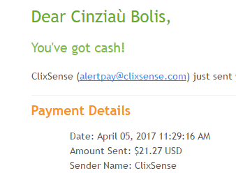 Payment 2091 for Ysense