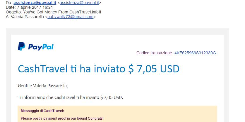 Payment 19 for Cashtravel