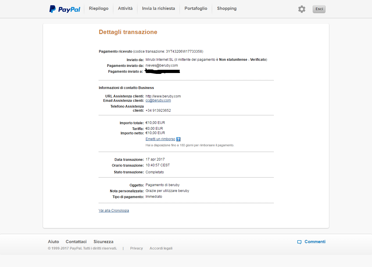 Payment 356 for Beruby