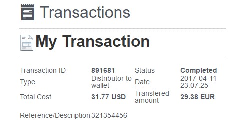 Payment 2119 for Ysense