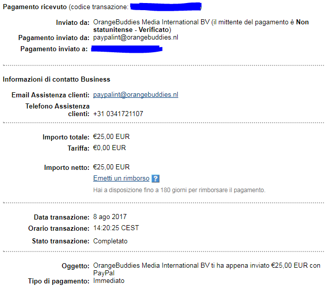 Payment 15 for Ladycashback