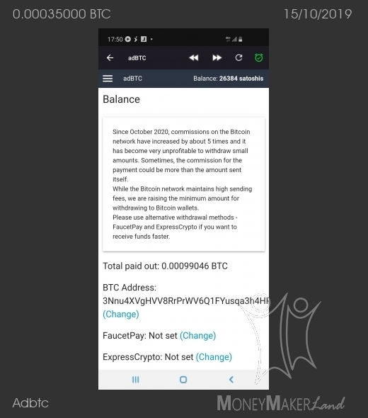 Pagamento 32 per Adbtc