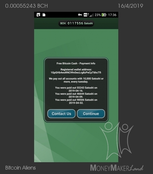 !   Single Payment For Bitcoin Aliens Of 0 00055243 Bch - 
