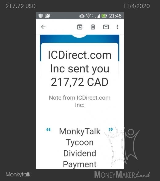 Payment 7 for Monkytalk 