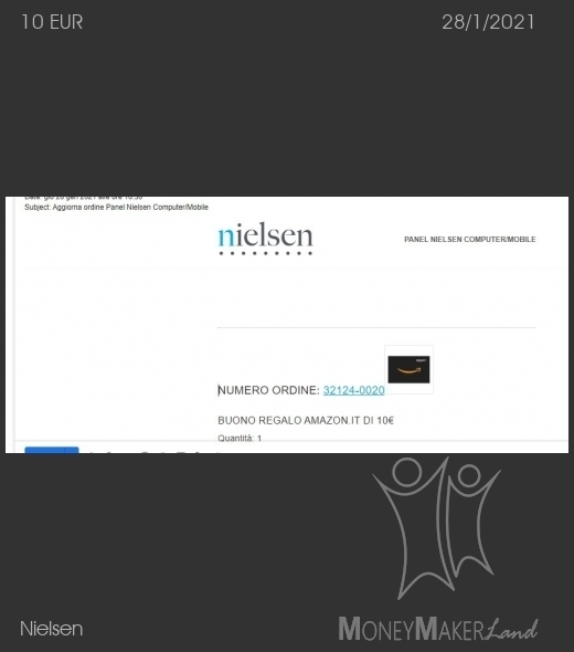 Pagamento 221 per Nielsen