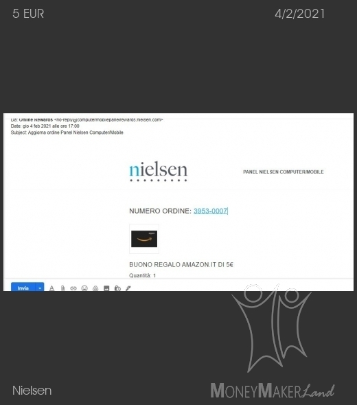 Pagamento 222 per Nielsen