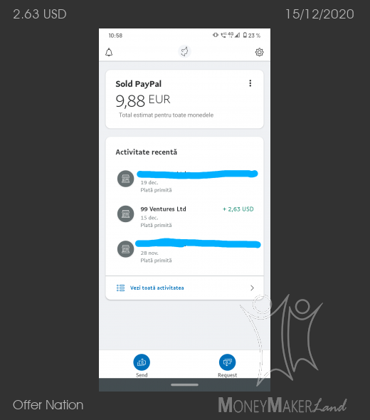 Payment 33 for Offer Nation