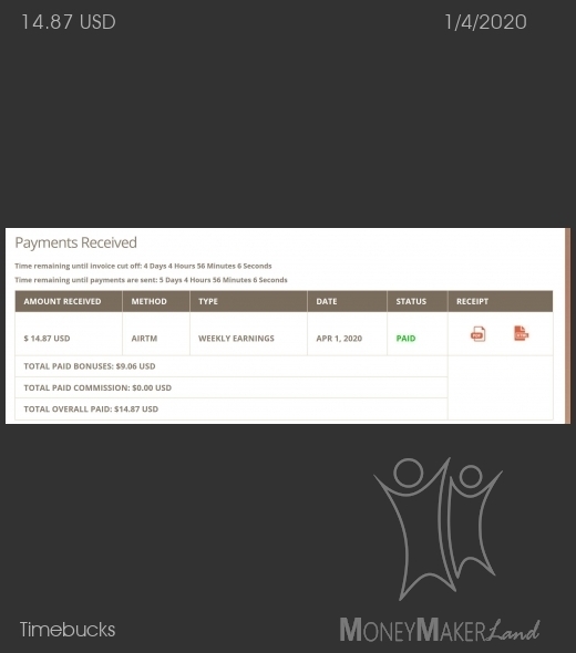 Pagamento 60 per Timebucks