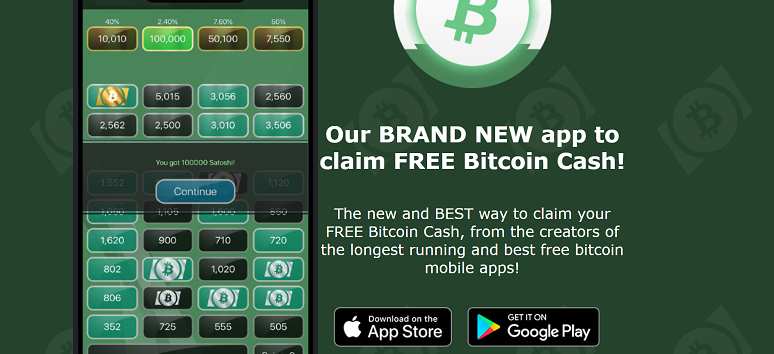 how does free bitcoin app work